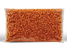 Carrots, Diced Raw (4/5# bag, 20#, Kern County)